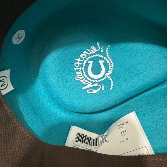 Charlie 1 Horse Turquoise White Sands Felt Hat size M - Picture 5 of 12